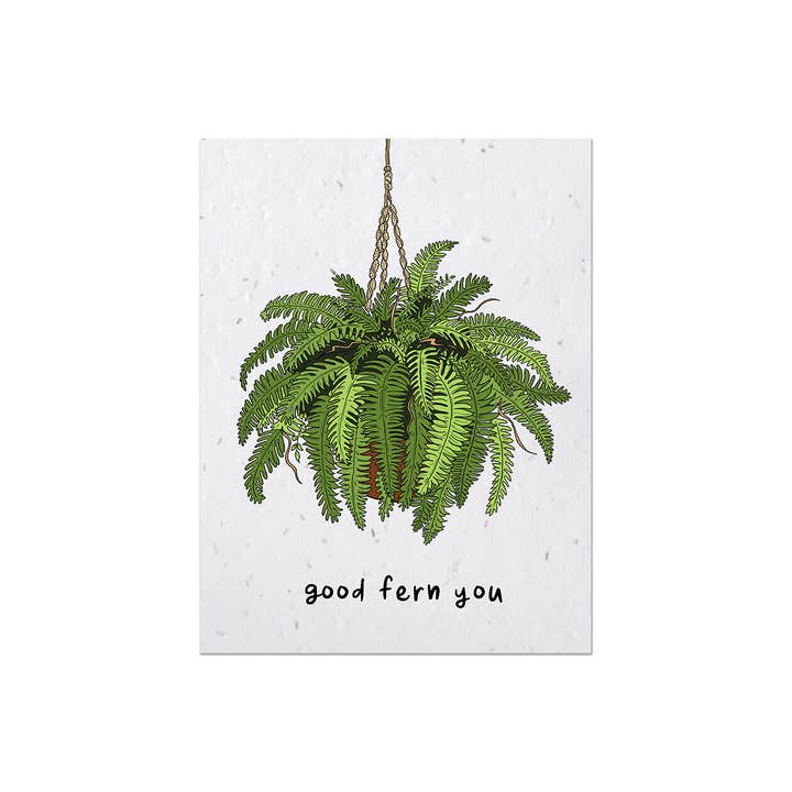 Party Mountain Paper co. - Wholesale Thinking of You Card - Good Fern You | Last Chance