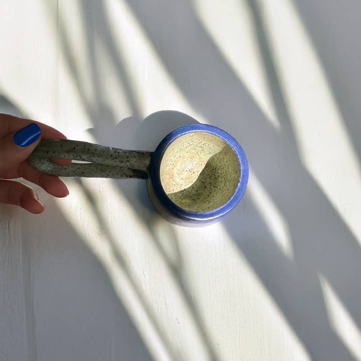 Holydirtstudio.com - Wholesale Coffee Mug - Handmade Ceramic Long Handle Espresso Mug, Artisan Pottery1