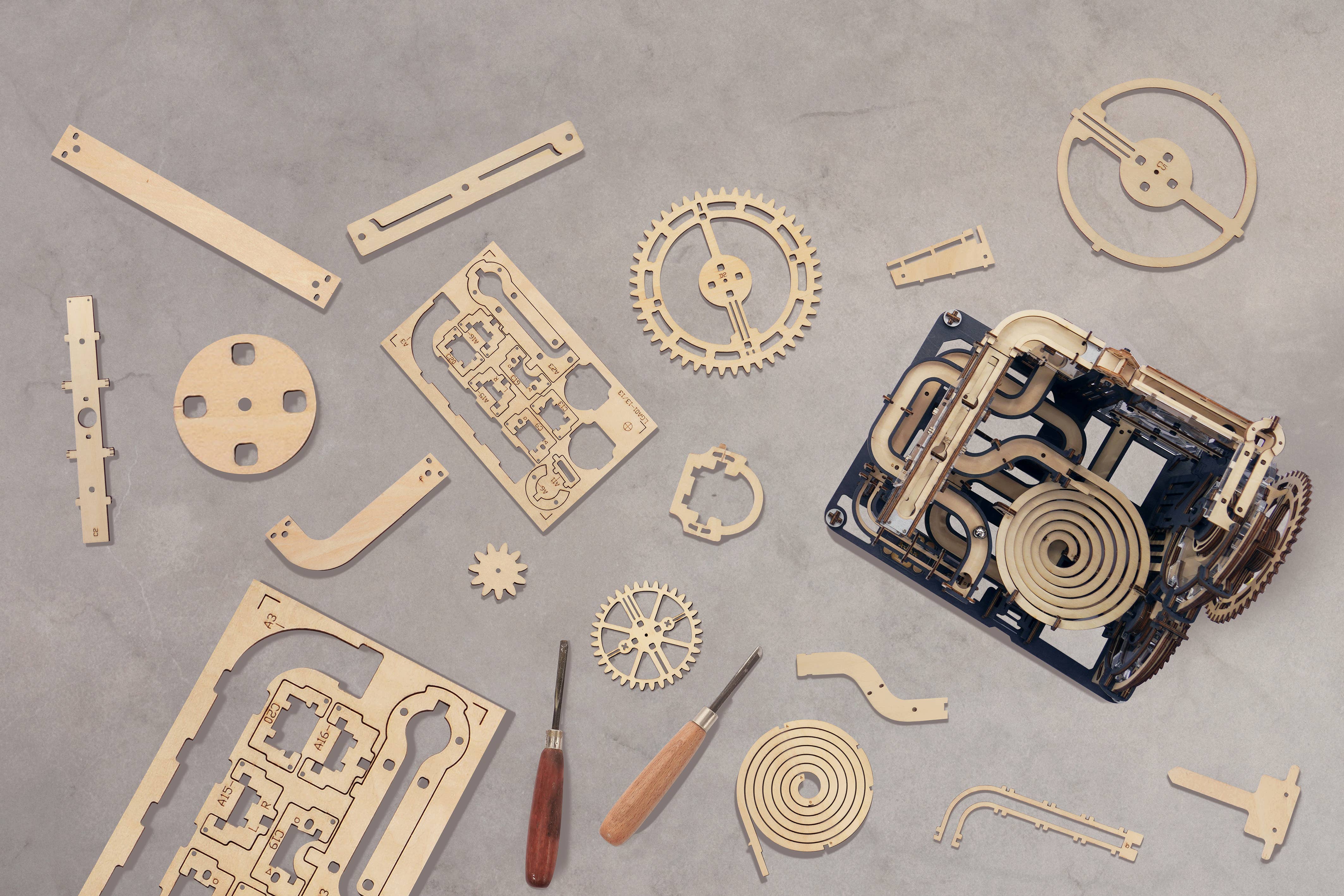 Hands Craft - Vente Puzzle – enfant - Marble Run à faire soi-même : Marble Night City3