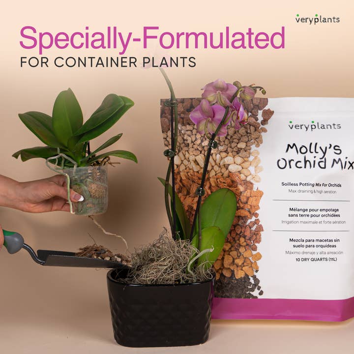 Veryplants US LLC - Wholesale Planting/Potting Soil - Molly's Orchid Mix - Premium Soilless Potting Mix - 5 Quarts4