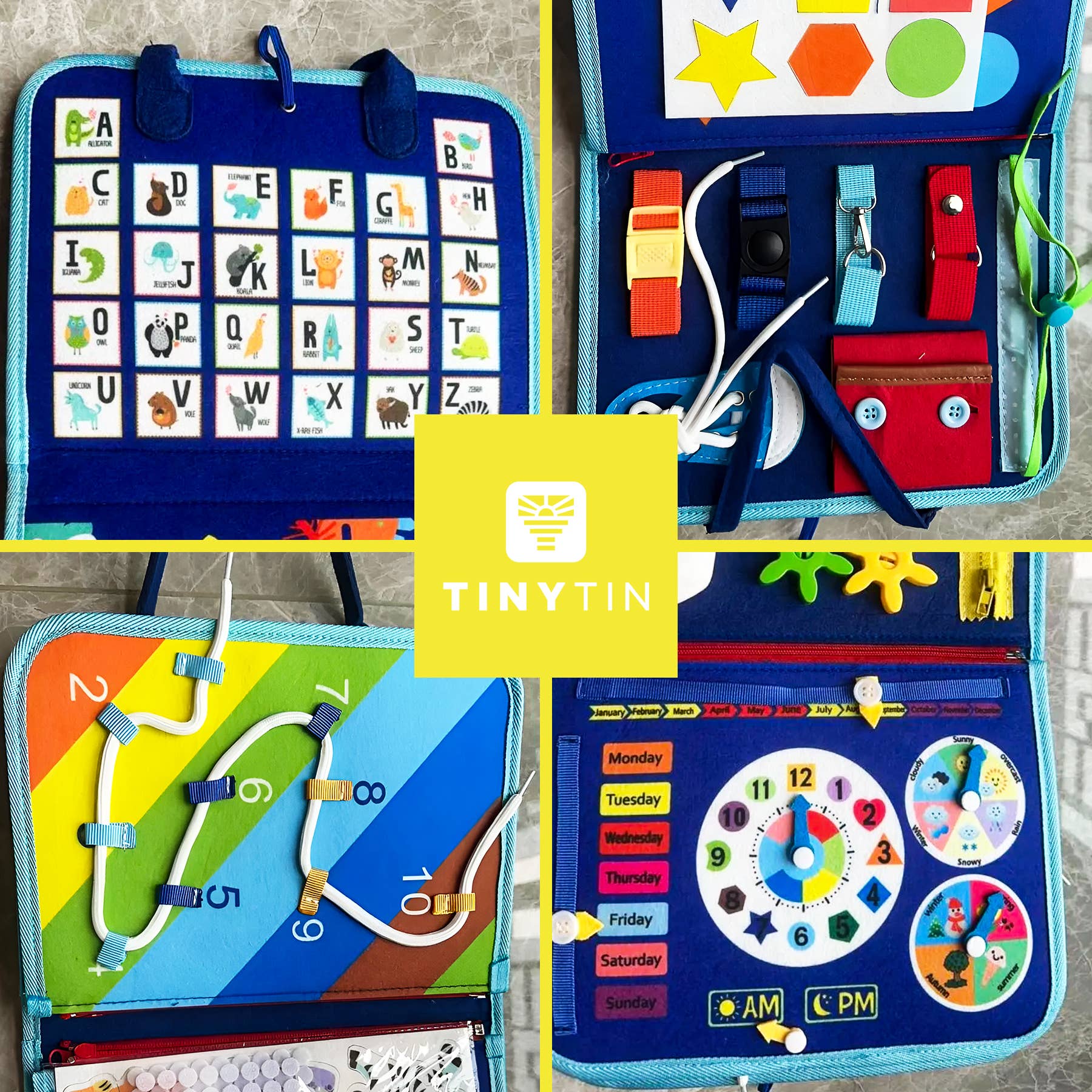 TinyTin - Wholesale Doe-het-zelf-speelgoed - Kinderen - TinyTin - Montessori Activiteiten Boek Pro7