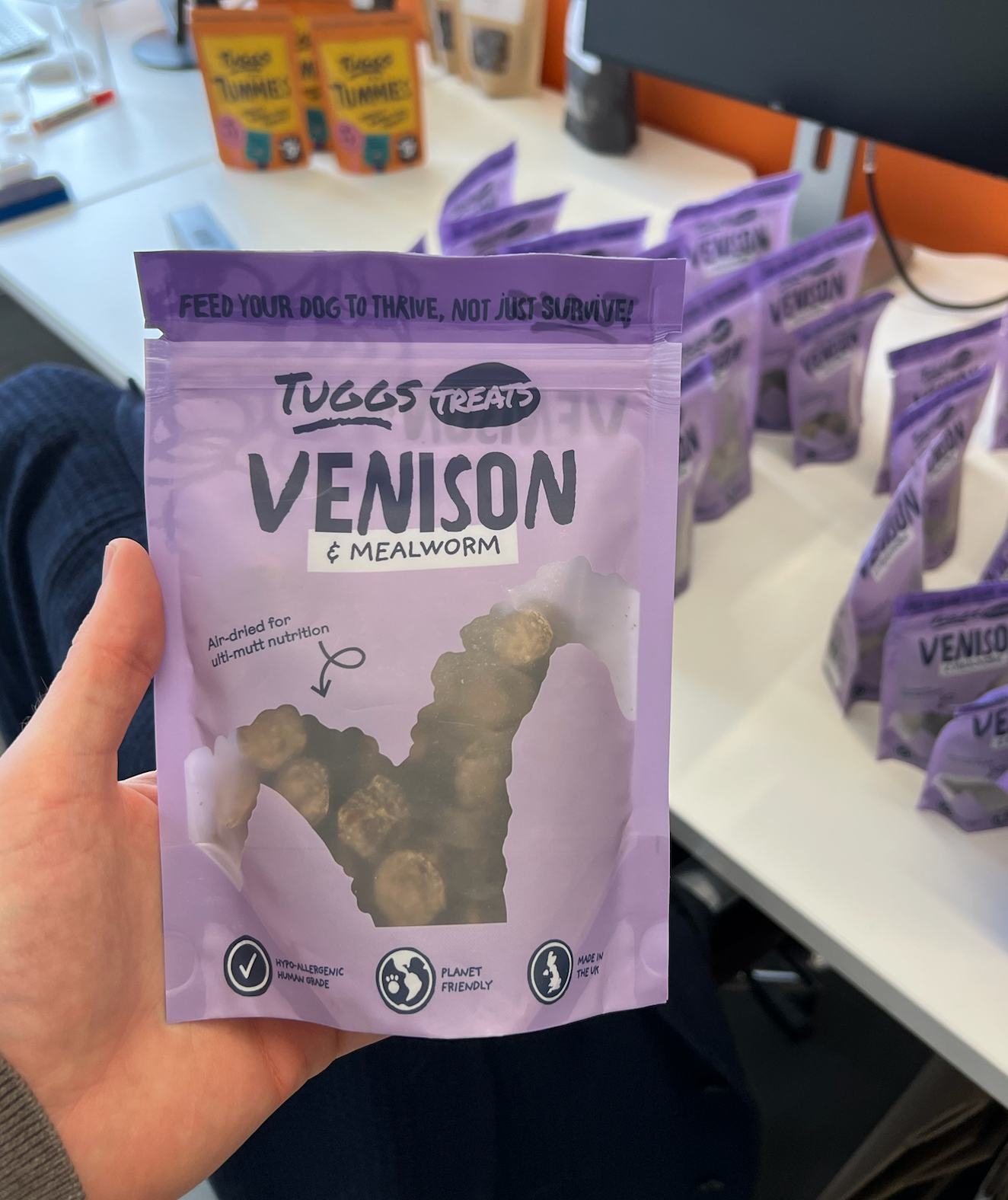 Tuggs – wholesale Pet treats – Dog – Tuggs Venison and Mealworm Treats1