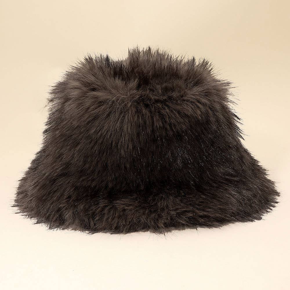 Sensibling Corp. – Großhandel Bucket Hat – Damen – Flauschiger Kunstpelz-Bucket-Hut15