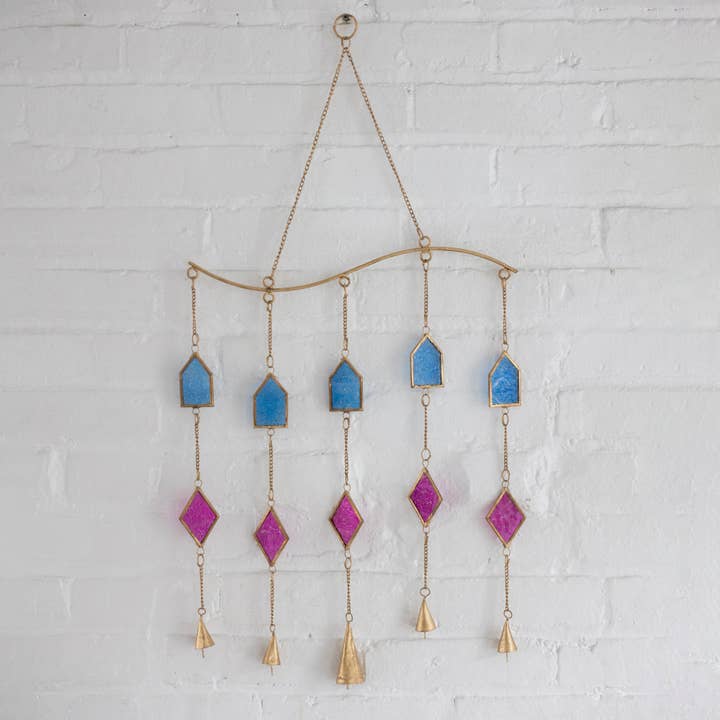 Ten Thousand Villages - Wholesale Wind Chime - * Dayamand Recycled Iron & Glass Chime