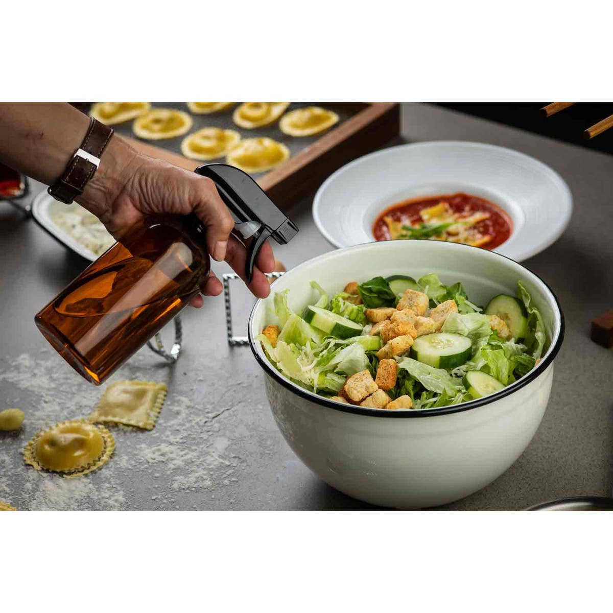 TableCraft Products Company - Wholesale Spray Bottle - 16 oz Kitchen Spray Bottles, Pack of 2, Plastic1