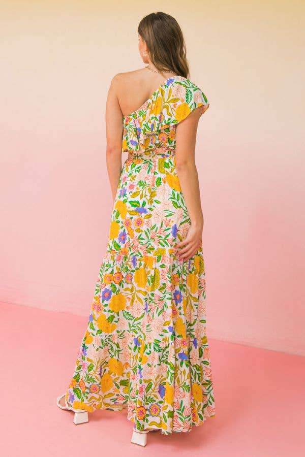 OFF WHITE A printed woven maxi dress-ID18558AZ. for wholesale on Faire5