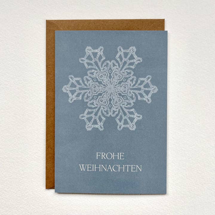 Klappkarte Schneeflocke für den Großhandel von Spitzenkunst