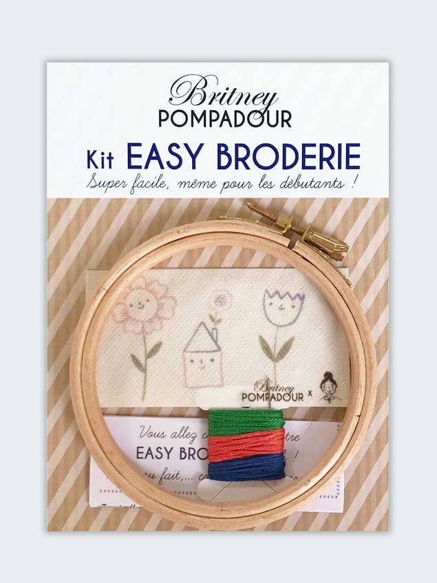 Kit Easy Embroidery - Julie Adore At home for wholesale by Britney Pompadour - Broderie - Embroidery kit
