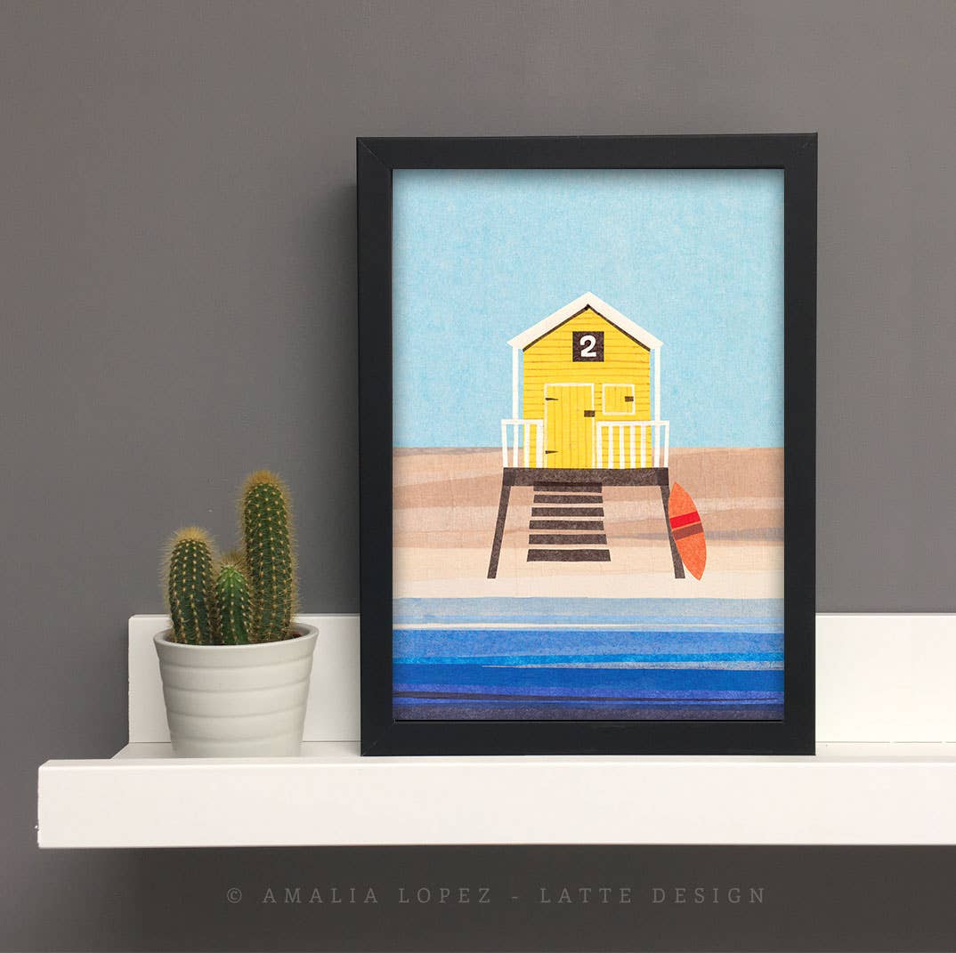 Latte Design - Wholesale Art Print - Beach house print. Coastal print2