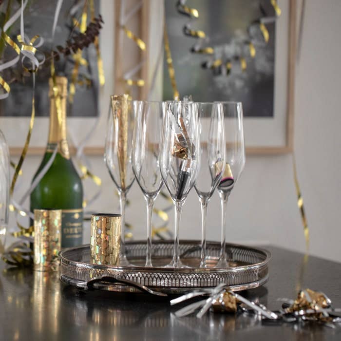 Danish Design Collective - Wholesale Champagne Flute - Holmegaard - Cabernet - Champagne Flutes - 9.8 oz - Set of 6