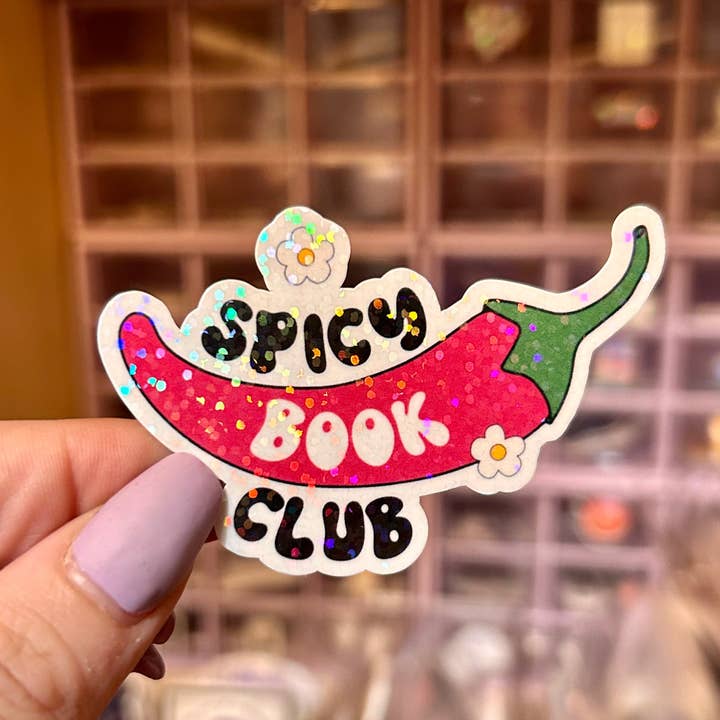 Spicy Book Club Pepper Sticker for wholesale by Awfullynerdy.co