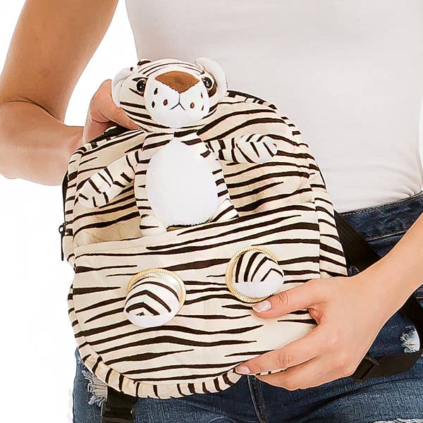 Cap Zone - Wholesale Backpack – Child - Youth Novelty Safari Animal Plush Teddy Figurine Backpack7
