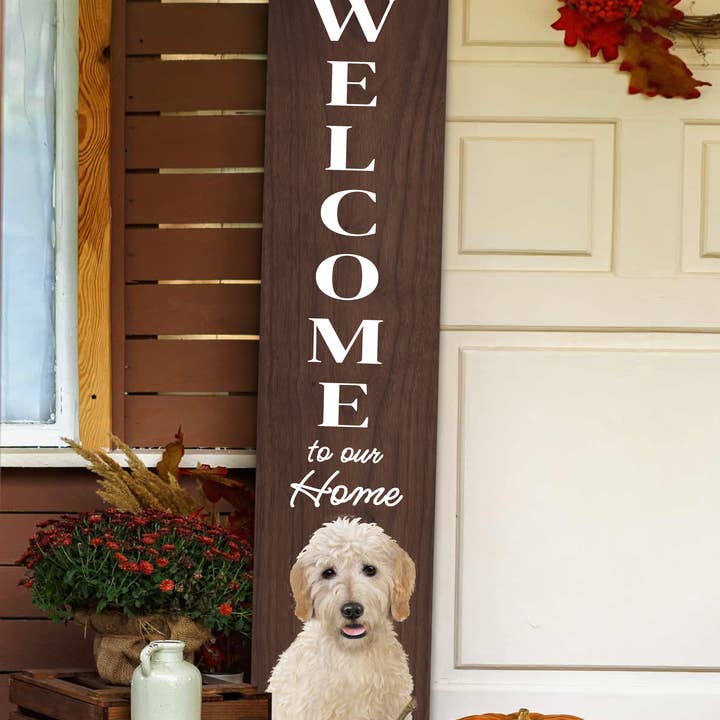 E&S Pets - Wholesale Outdoor Sign - Goldendoodle Welcome sign