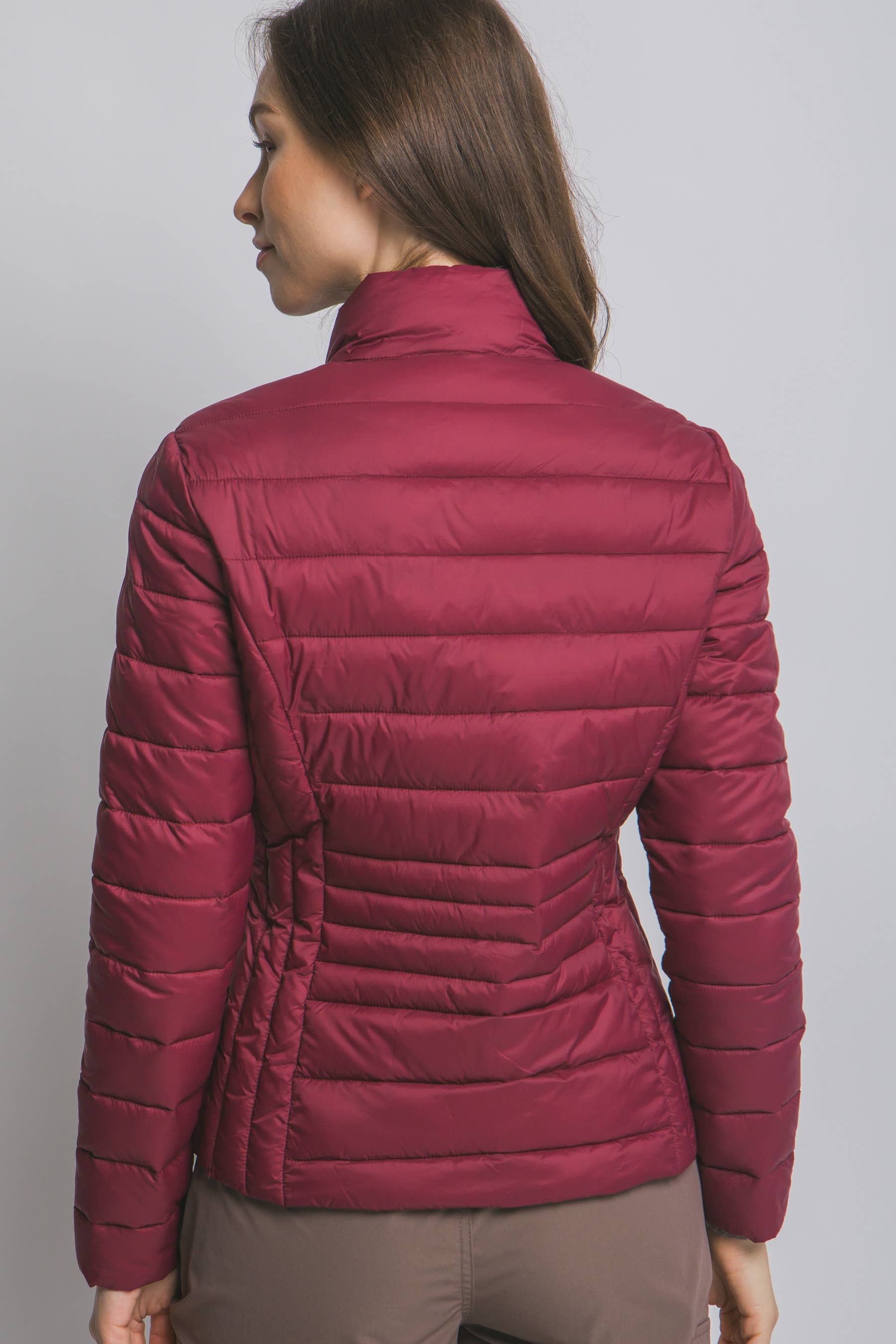 Peace Love Line - Wholesale Puffer Jacket - Women's - PL4300 - LT WEIGHT LONG SLEEVE PUFFER JACKET5