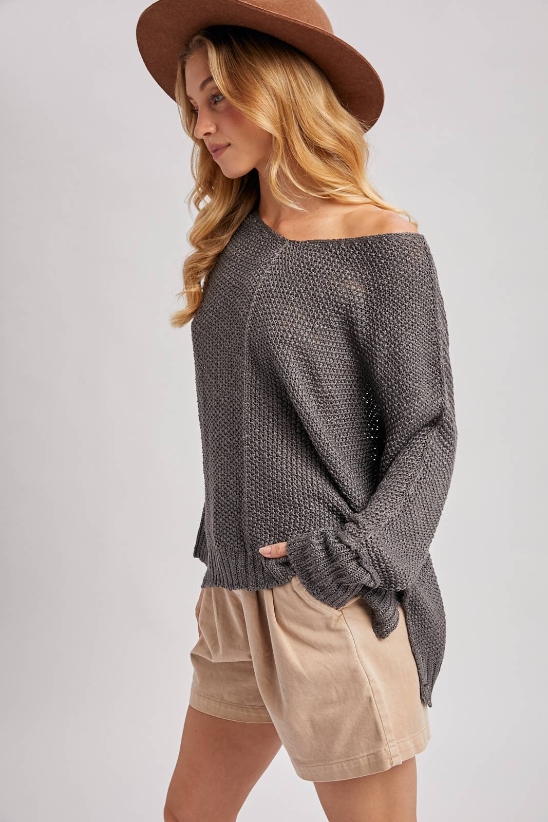 Bluivy - Wholesale Knit Sweater - Women's - REVERSE SEAM LOOSE FIT SWEATER20