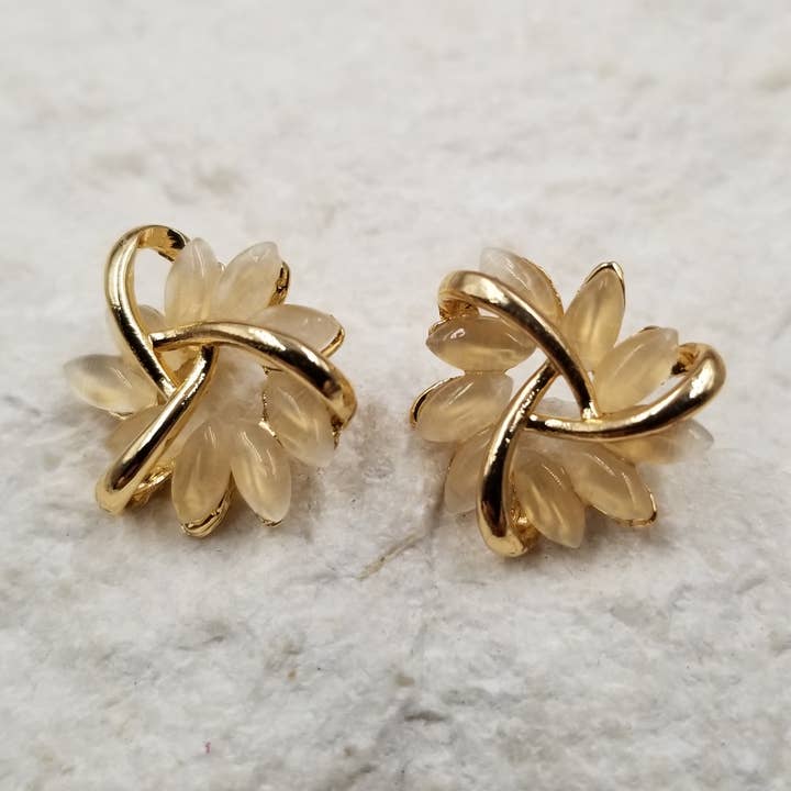 Rotating Flower Earrings Stud for wholesale by Treasure Wholesale