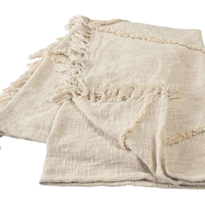 LR Home - Wholesale Throw Blanket - Bohemian Basics Decorative Diamond Tufted Cotton Throw7