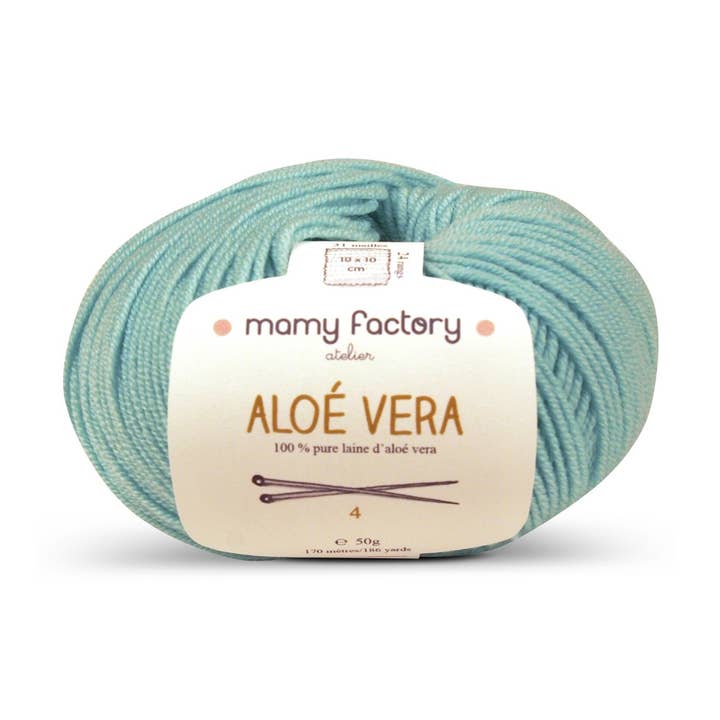 Grüne Aloe Vera Wolle zum Stricken für den Großhandel von Mamy Factory