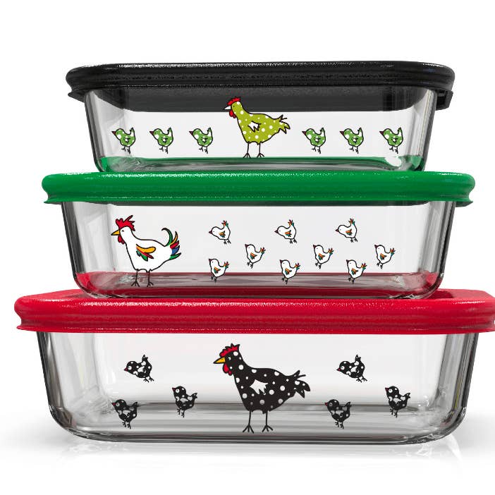 Rectangular Rooster Set for wholesale by Genicook Product LLC