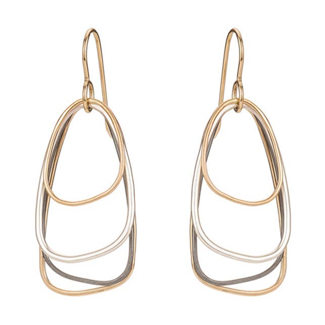 Multi-Triangle Earrings for wholesale by Colleen Mauer Designs