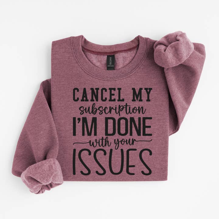 Storniere mein Abonnement Lustiger Pullover für den Großhandel von Simply Spoken Apparel