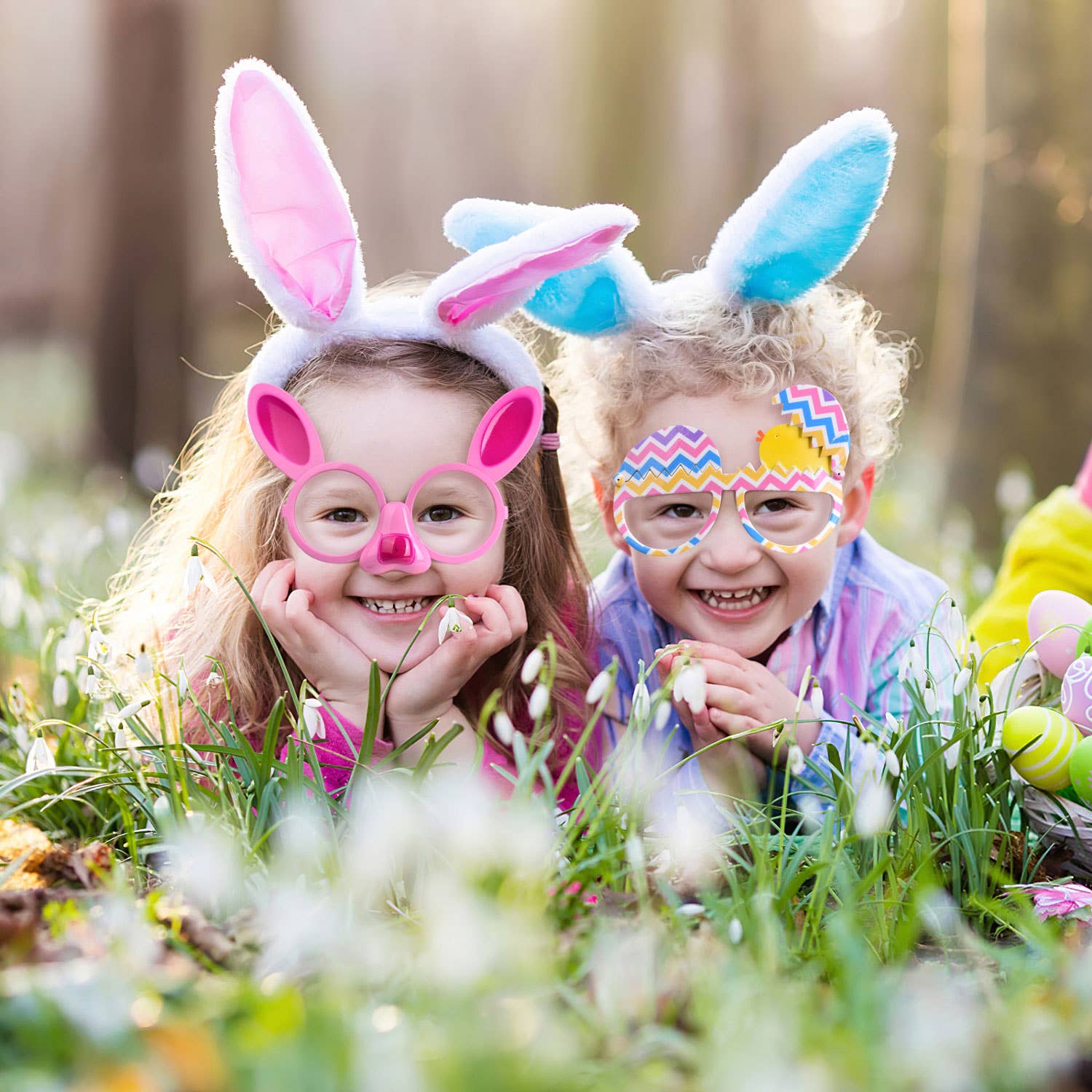 Fun Little Toys - Wholesale Party Favor - Easter Bunny Eyeglasses Frame for Kid Toys(12PCS)6