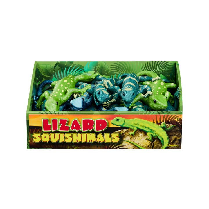 Toysmith - Wholesale Squishy Toy - Kids & Baby - 13" Lizard Squishimals, Assorted Colors