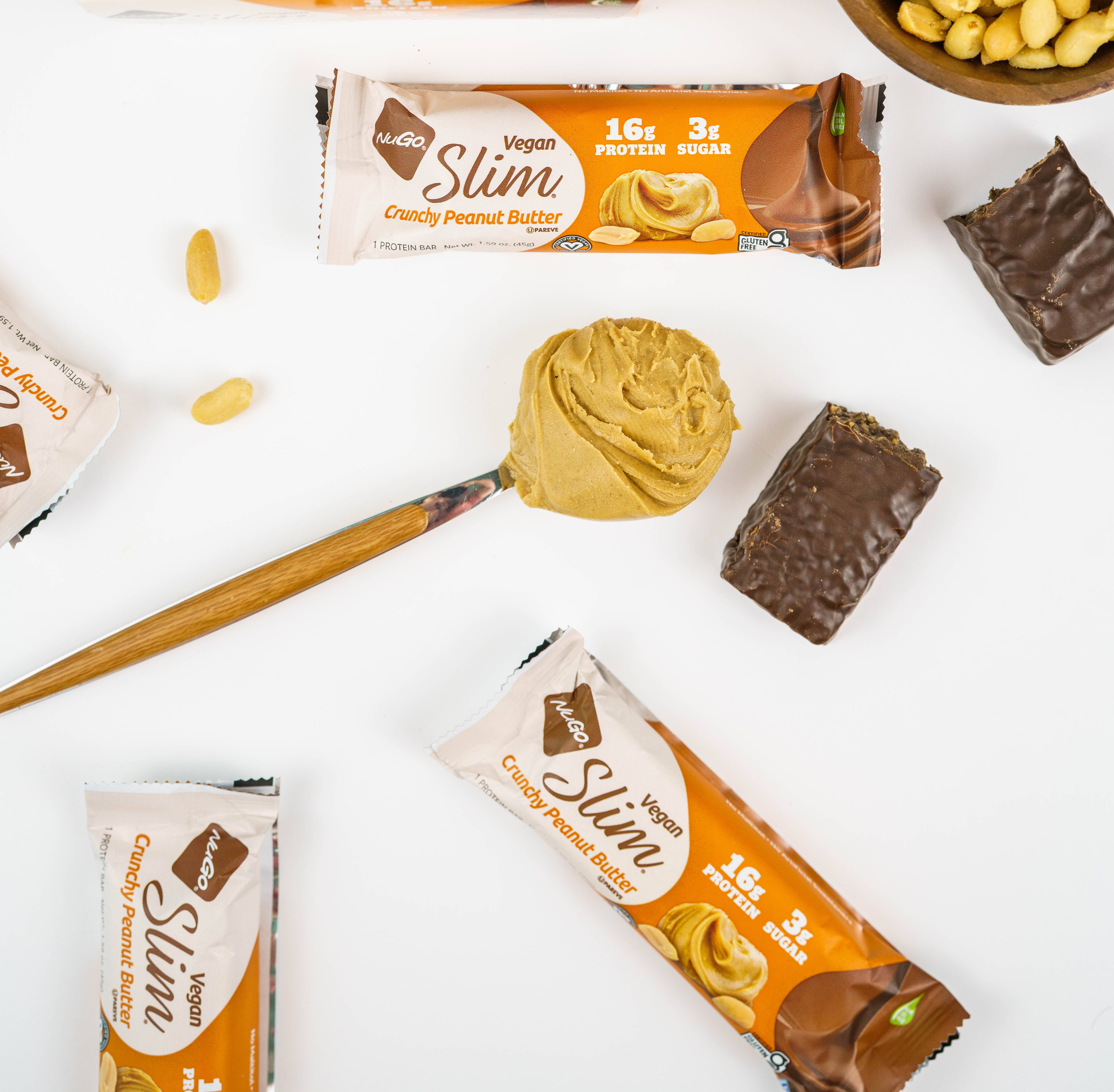 NuGo Nutrition - Vente Barres de céréales - NuGo Barre Protéine Croustillante au beurre d'arachide8