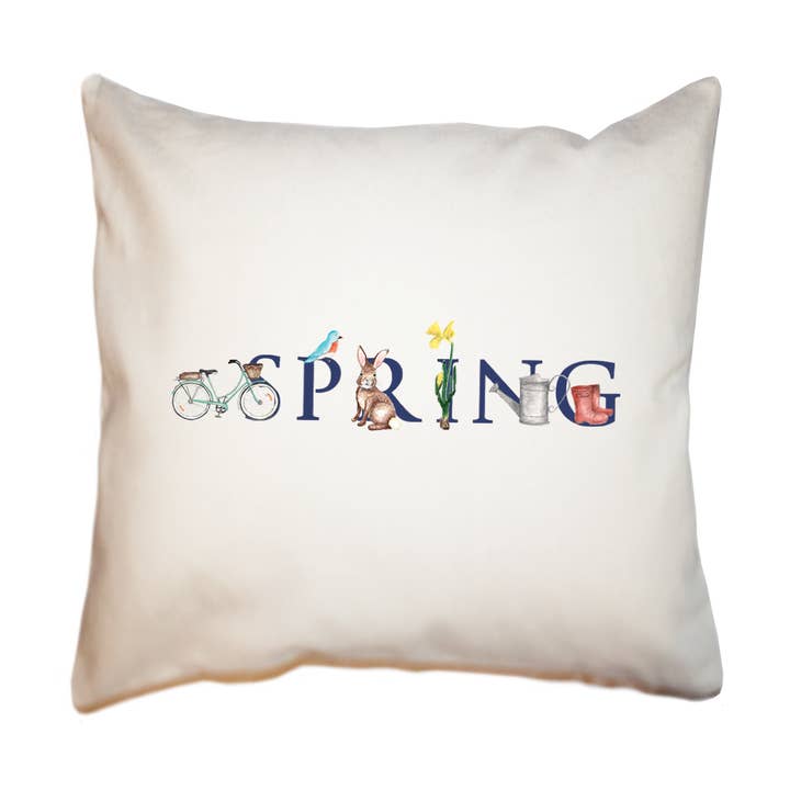 quadratisches Frühlingskissen für den Großhandel von Tina Labadini Designs