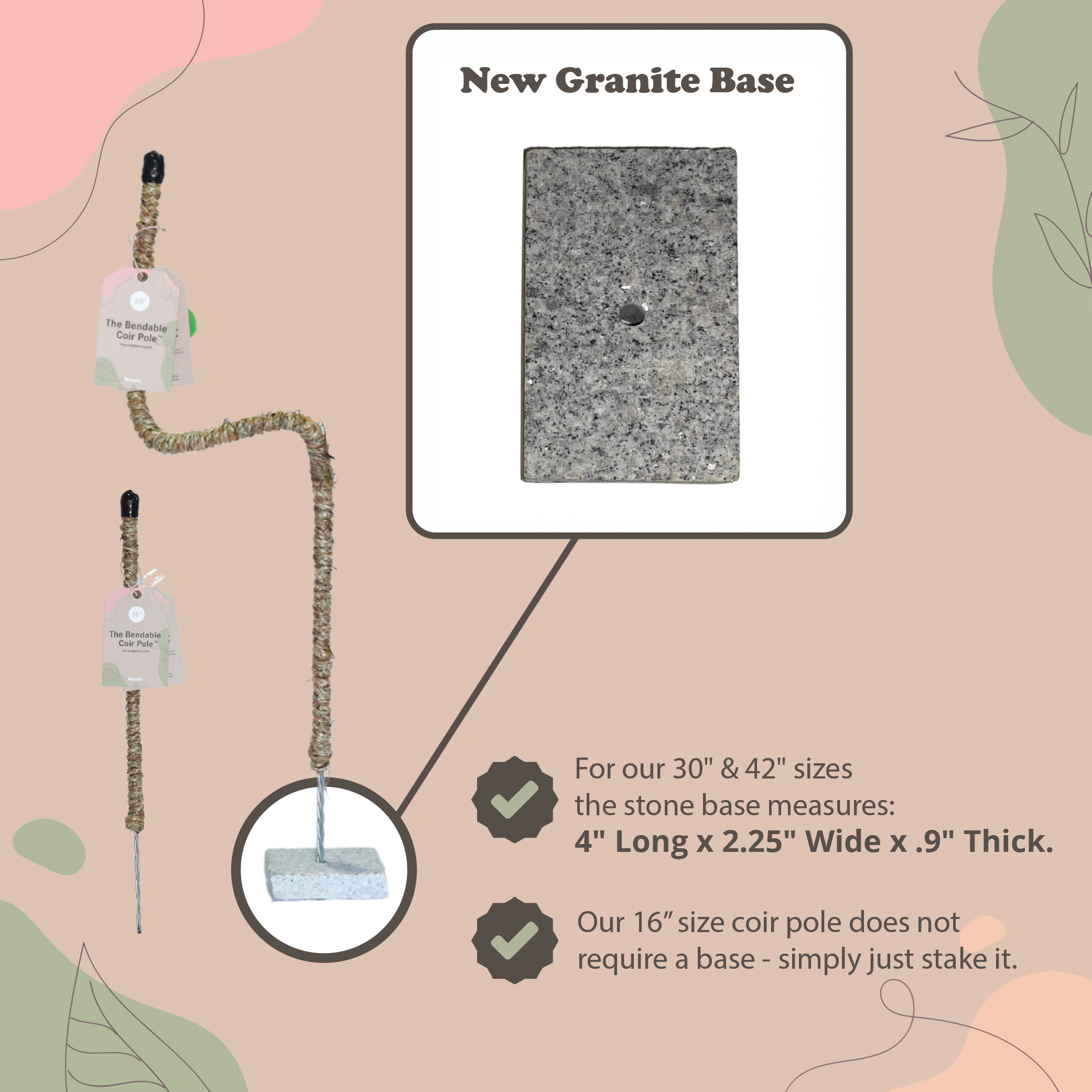 Mossify - Wholesale Trellis - Bendable Coir Pole™ – Flexible Plant Support for Tropicals8