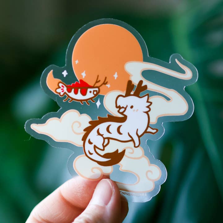 Vinyl-Aufkleber (transparent) Shragon and Drimpy für den Großhandel von Thousand Skies