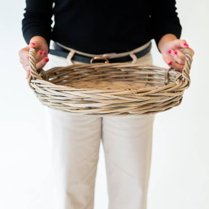 Basketly - Wholesale Decorative Tray - Rattan Round Tray18