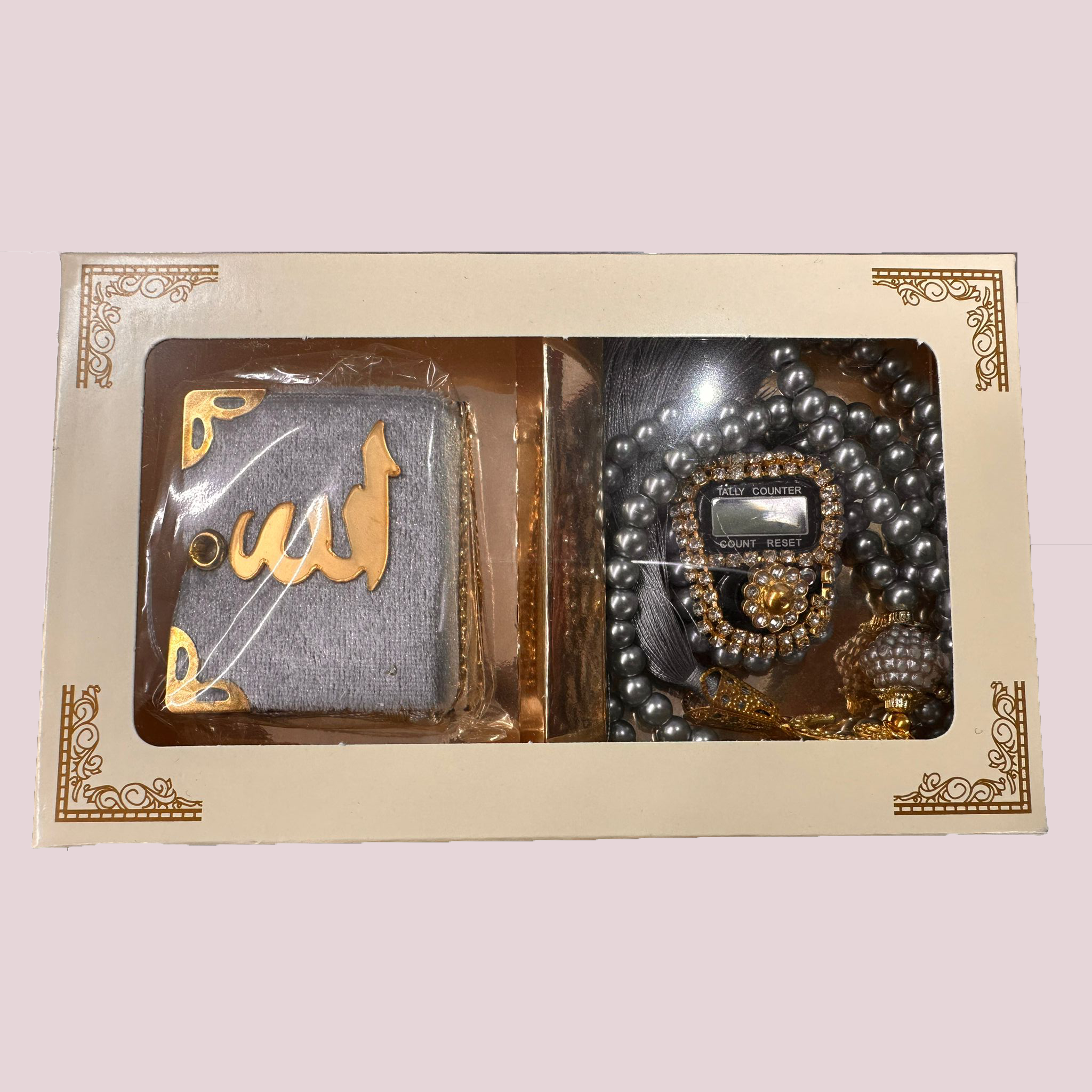 Hakan - Wholesale Jewelry Set - Rosary Digital Zikr Tasbih Mini Quran Gift Set of 35