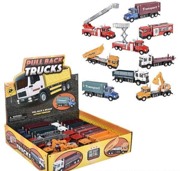 satz Einzigartig LKW-Modell Fahrzeug Für Kinder Druckguss Spielzeug 6 Teile 