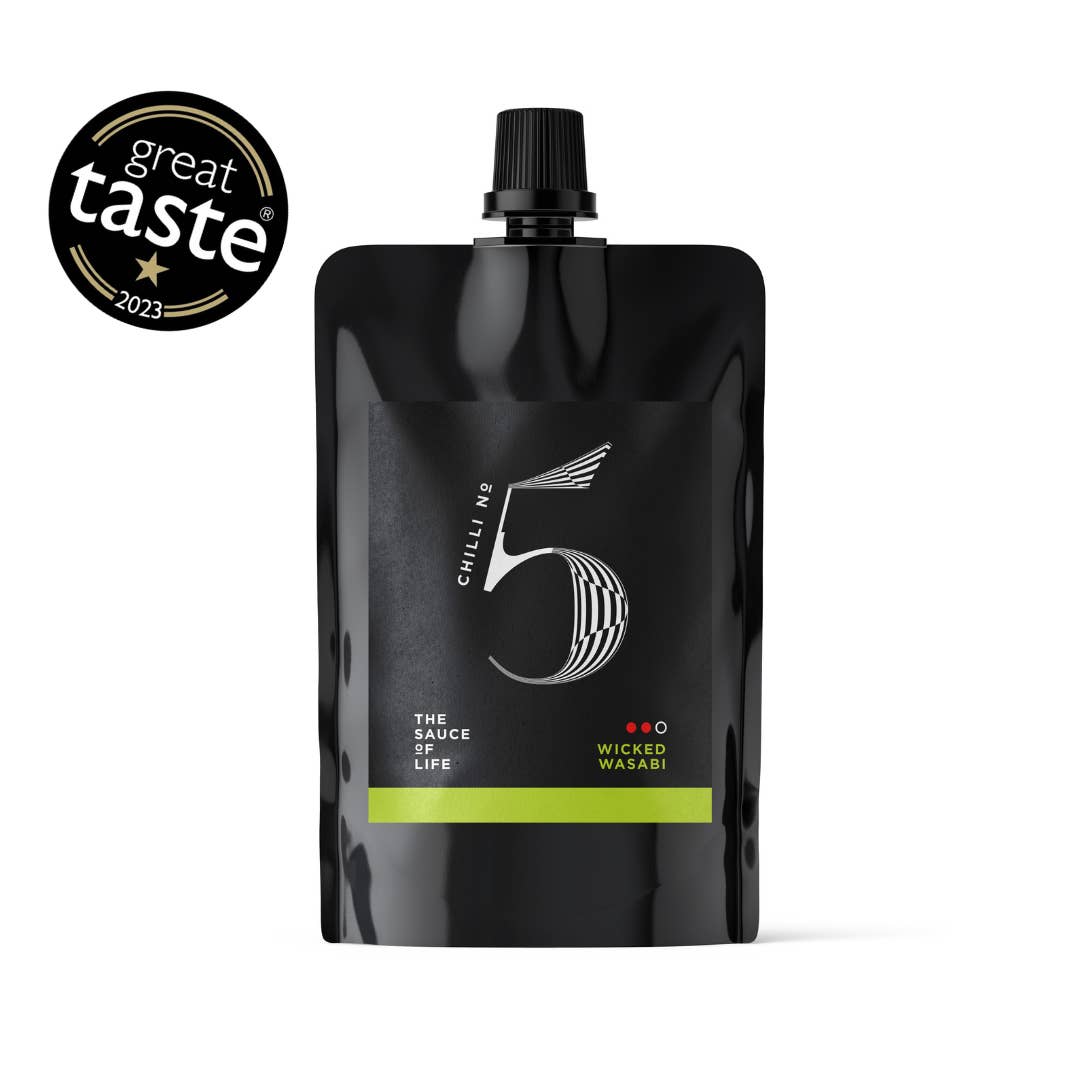 Chilli No. 5 – wholesale Hot sauce – Wicked Wasabi - Wasabi Chilli Sauce - 100/500ML Pouch