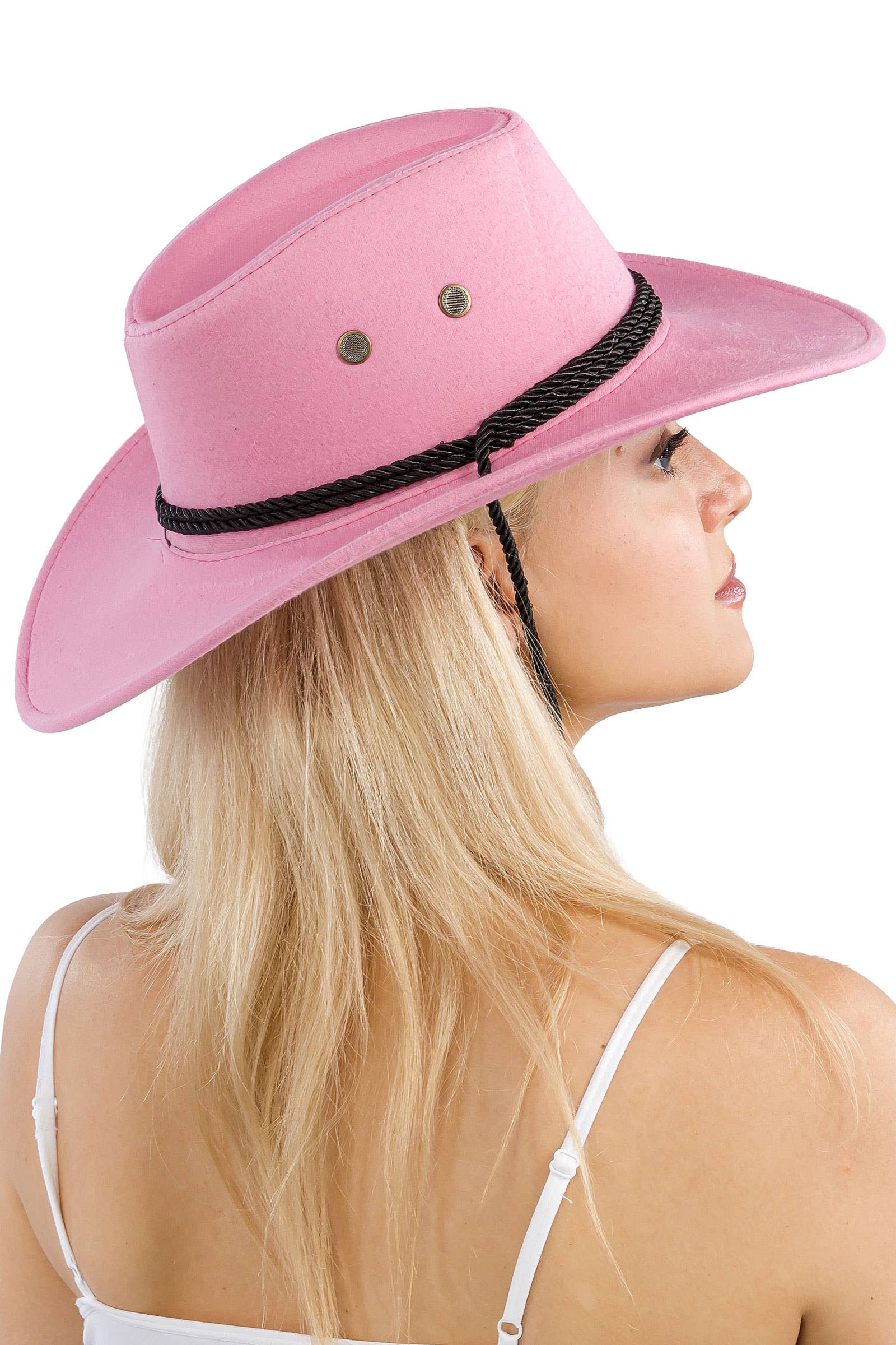 Cap Zone – wholesale Cowboy Hat – Women’s – Classic Vegan Nubuck Leather Western Cowboy Hat19