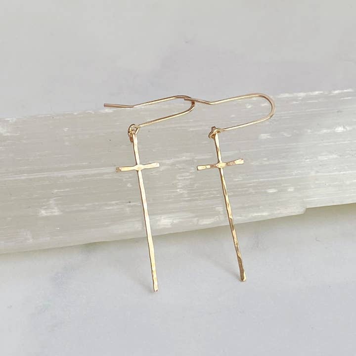 Bonnie Boardman Jewelry - Wholesale Dangle Earrings - Modern cross earrings2