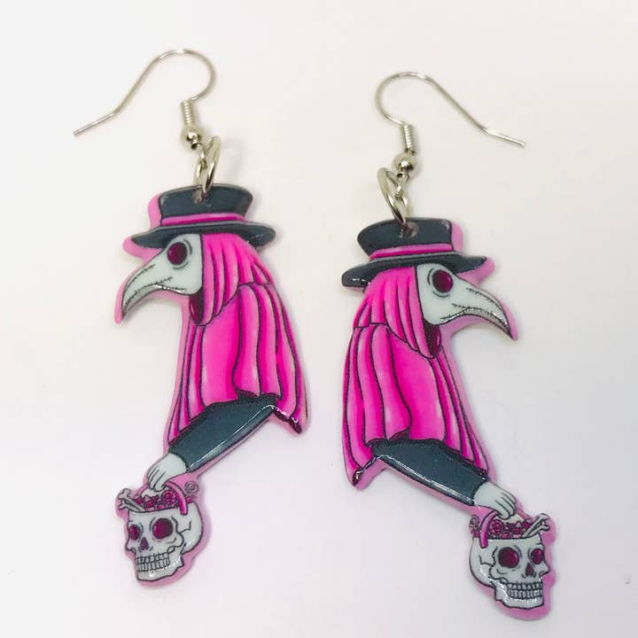 SimpleNGreat - Wholesale Dangle Earrings - Acrylic Goth Earrings, R. Plague Earrings0