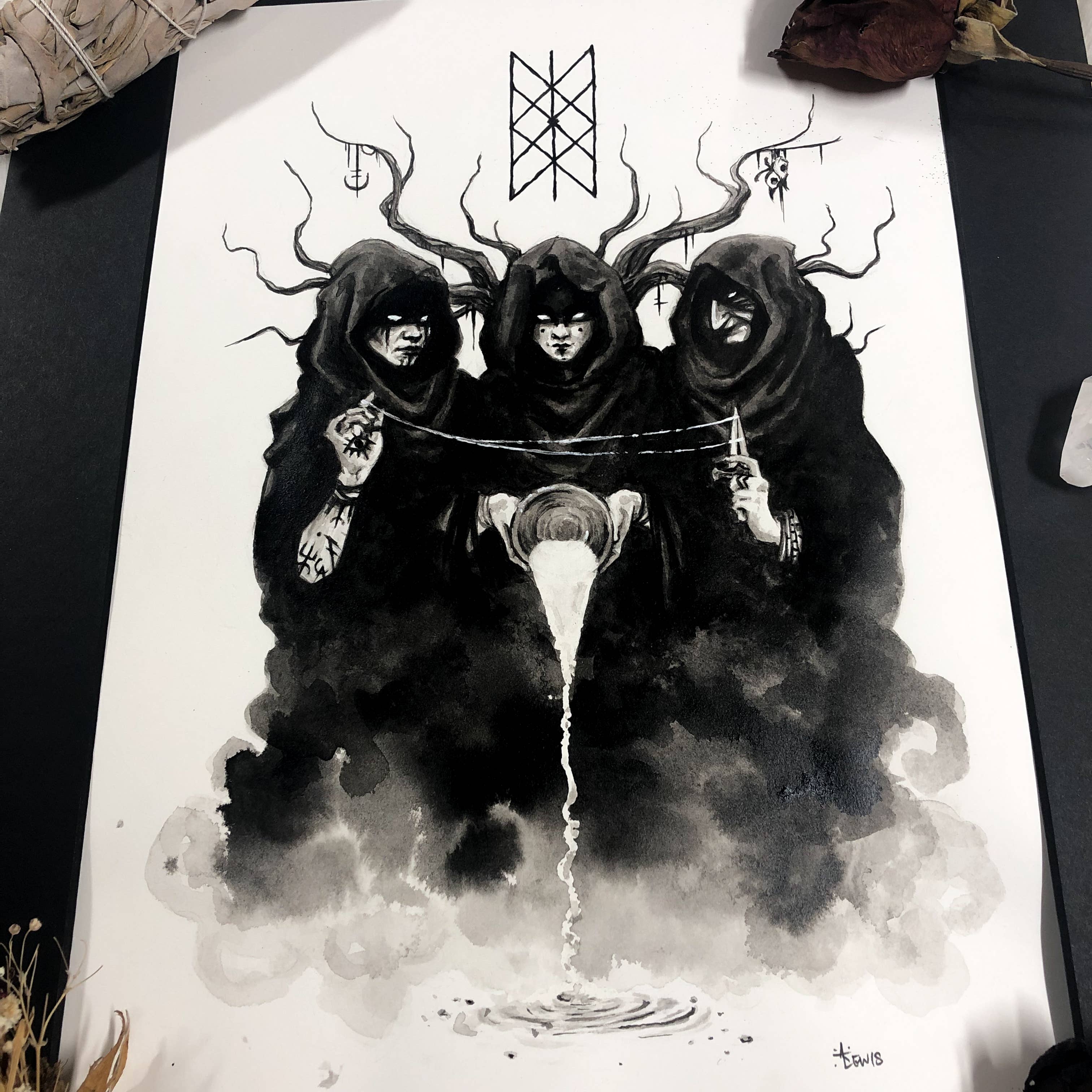 The Art of Annabelle Lewis - Wholesale Art Print - The Norns - Art Print3