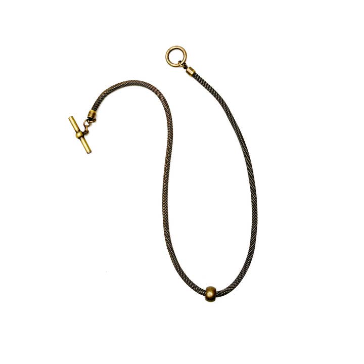 Erica Zap Designs - Wholesale Schakelketting - Dunne mesh ketting met zwevende kraal5