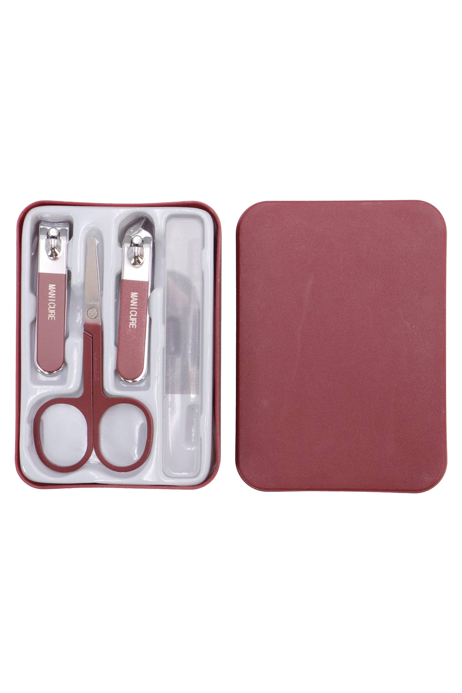 Cap Zone - Wholesale Nailcare Set - 4 Pcs Matte Stainless Steel Nailcare Set11
