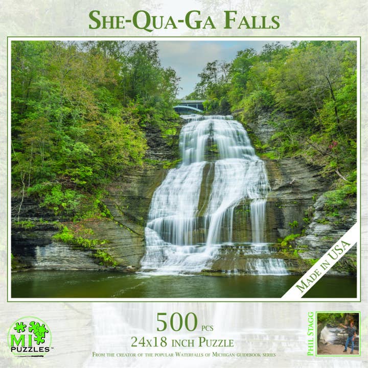 She-Qua-Ga Falls - 500 Piece Puzzle for wholesale by Phil Stagg Photography