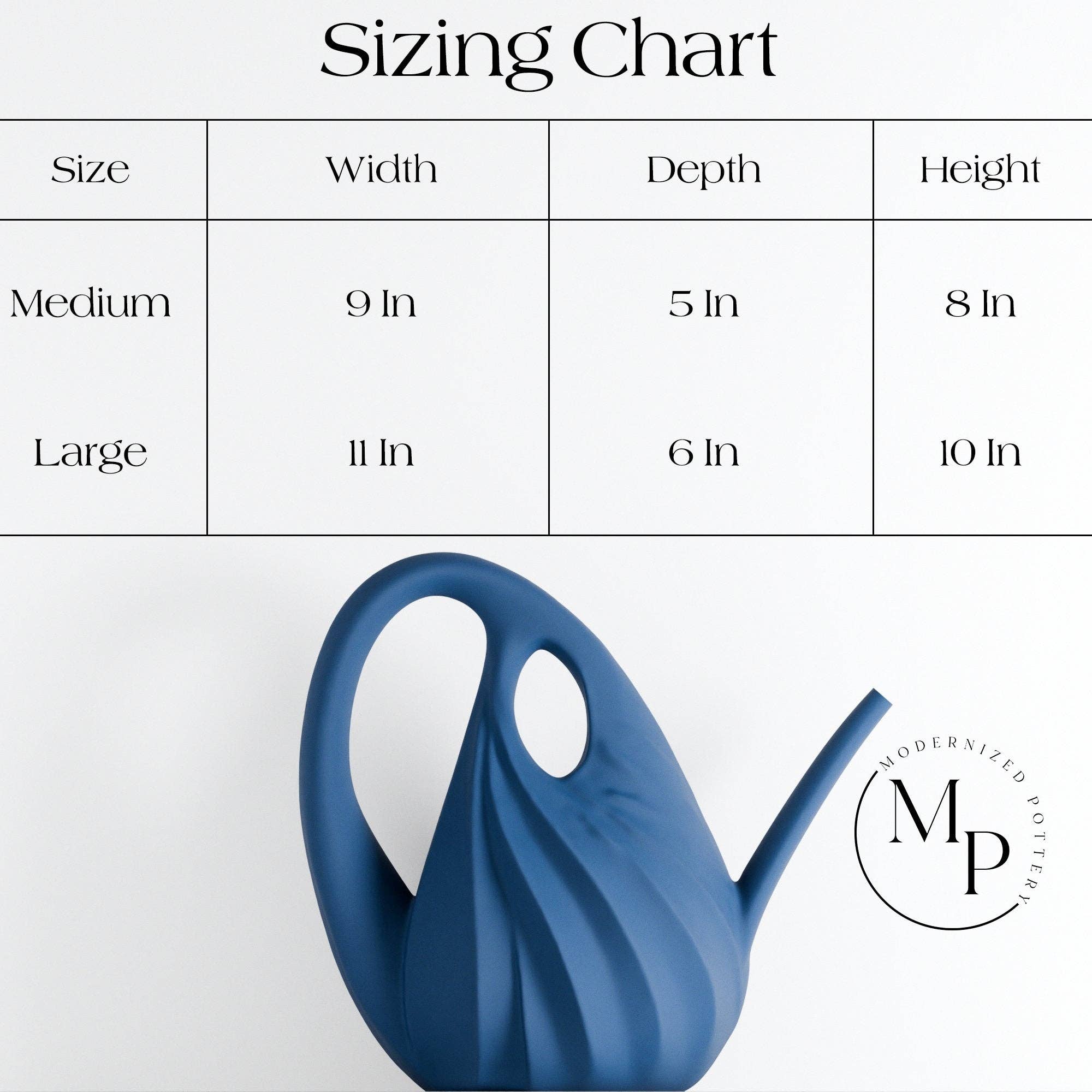 Modernized Pottery - Vente Arrosoirs - Arrosoir Swirl design sculptural6