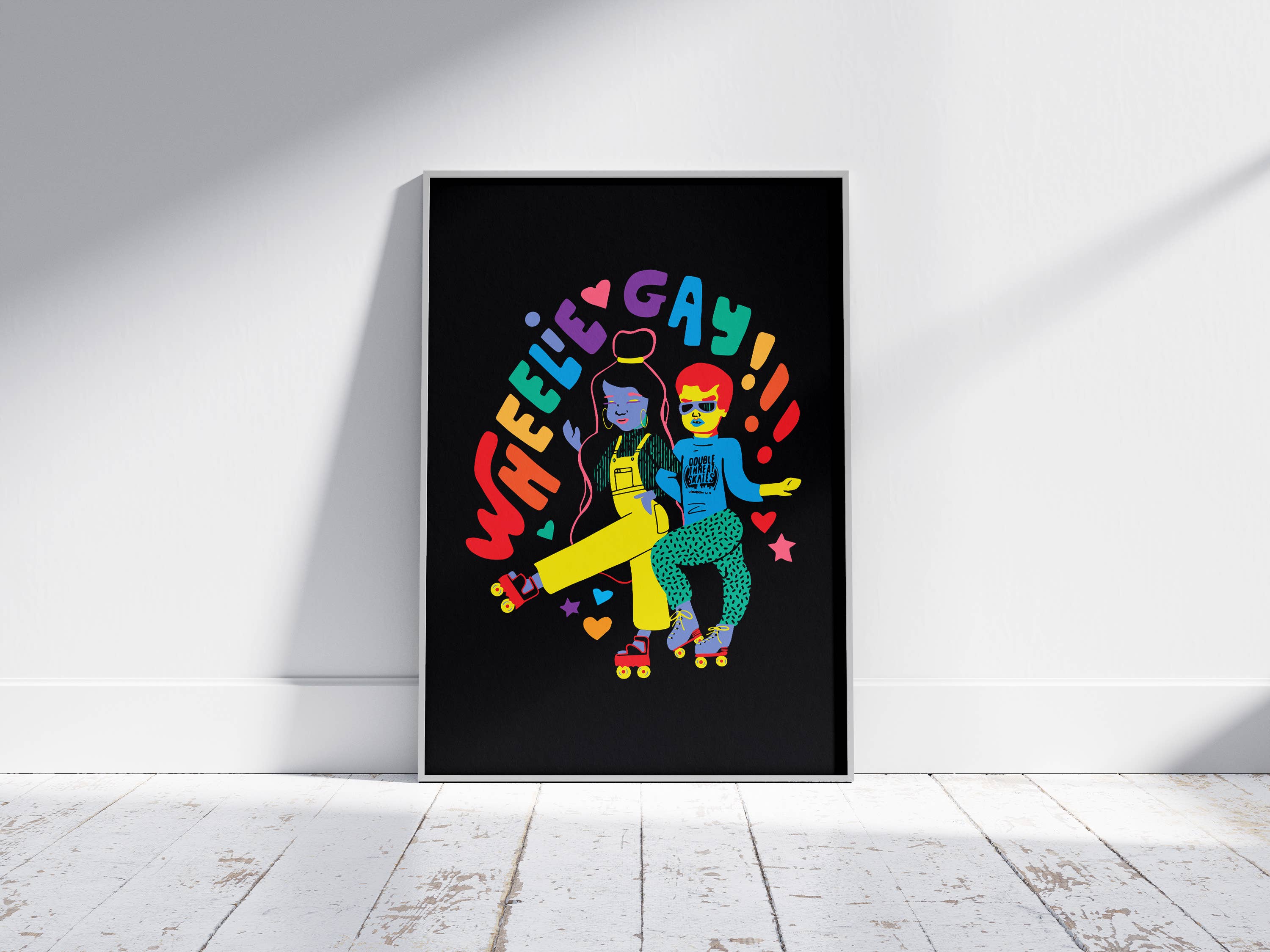 Create & Skate Factory - Wholesale Art Print - Wheelie Gay Art Print1