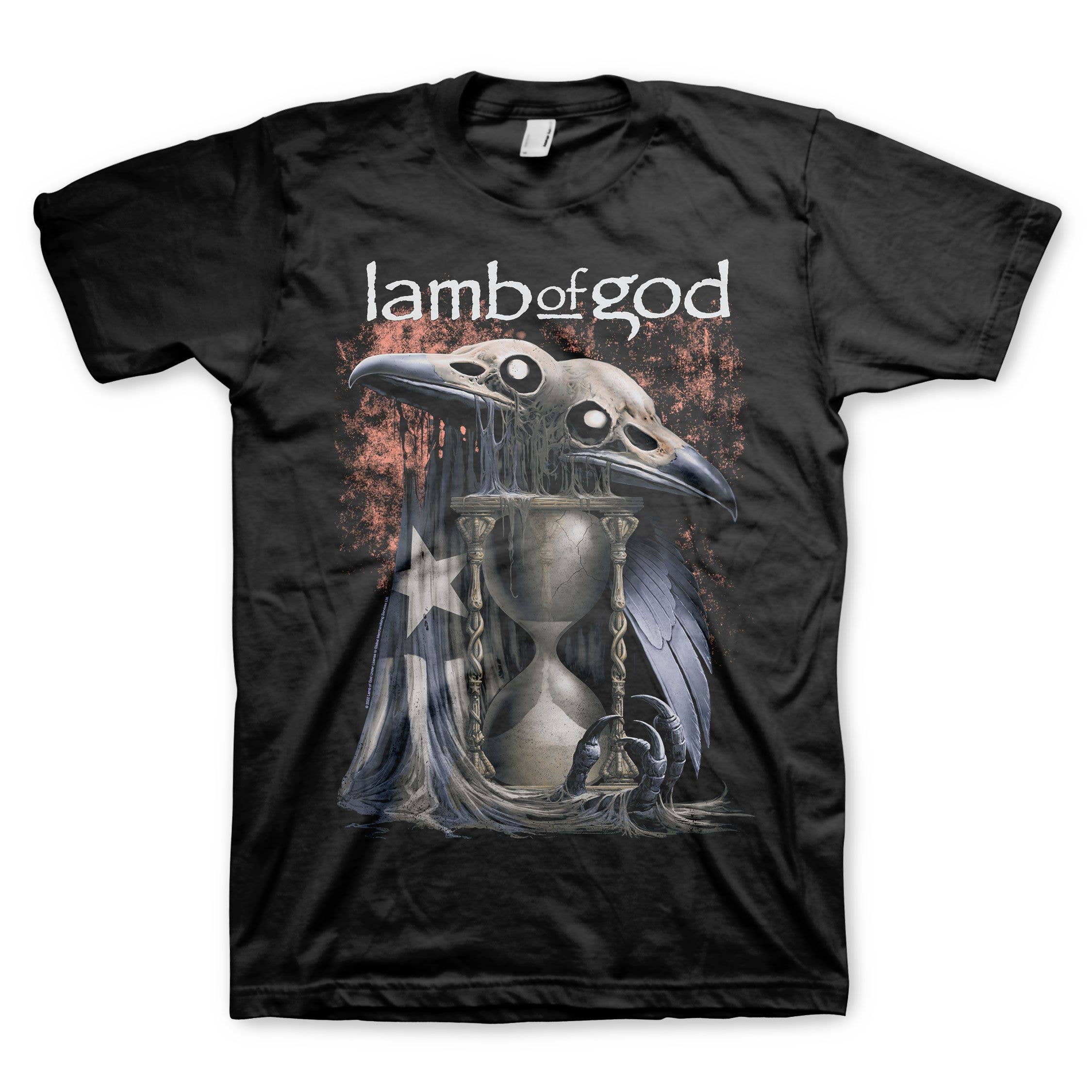 Manic Merch - Vente T-shirt à imprimés – unisexe - Lamb of God - Deux Têtes - T-shirt Graphique0
