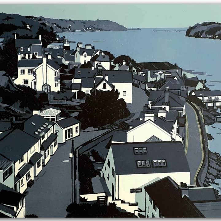 NC427 Rooftops & Chimneypots - Ann Lewis for wholesale by Cardiau Nico Cards