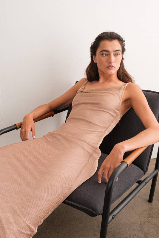 Copper PD17376 - Eden Metallic Cami Midi Dress for wholesale on Faire1