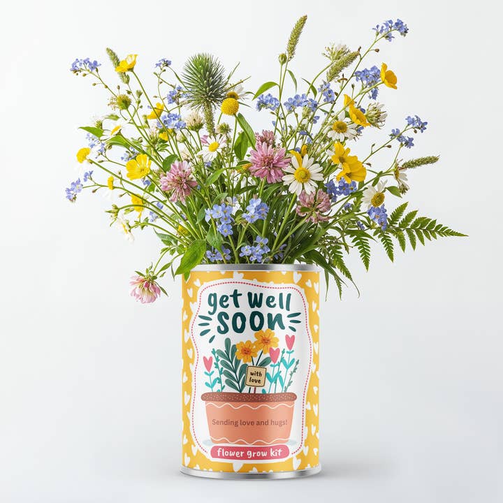Get Well Soon Flower Grow Kit Gift for wholesale by Alphabet Gifts