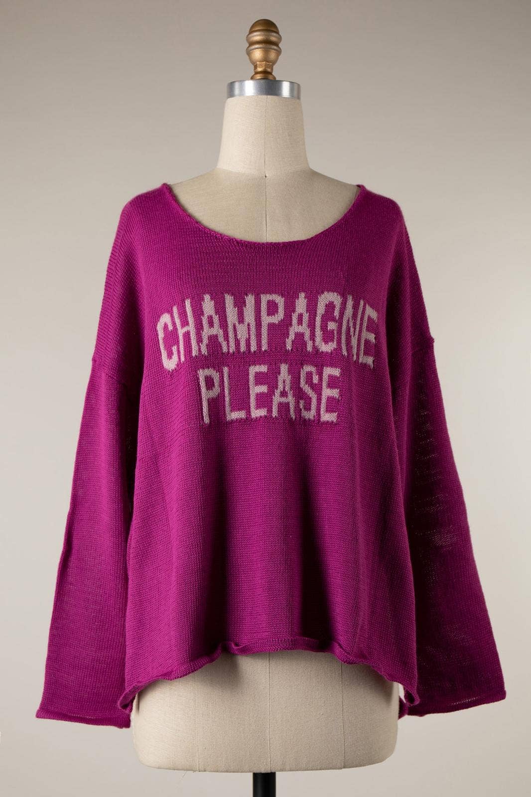 Ashley’s Clothing Design Inc. - Vente Pull en maille – femme - Champagne s'il vous plaît !11