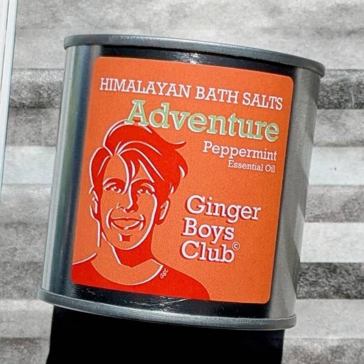 Ginger Boys Club/ Himalayan Bath Salts (Peppermint)/ 100g for wholesale by The Scottish Aqua Shop Co.